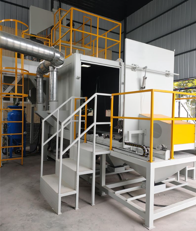 舒兰全自动喷砂机 实现无人化高效生产